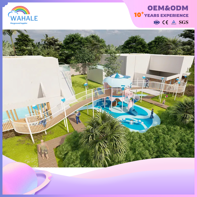 100 Square Meters Resort Outdoor Octopus Shape Customized Children's Outdoor Physical Training Playground Equipment
