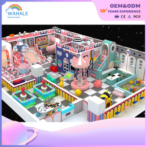 The Indoor Pink Castle-themed Custom Playground in The Shopping Mall Is A Children's And Parent-child Interactive Park