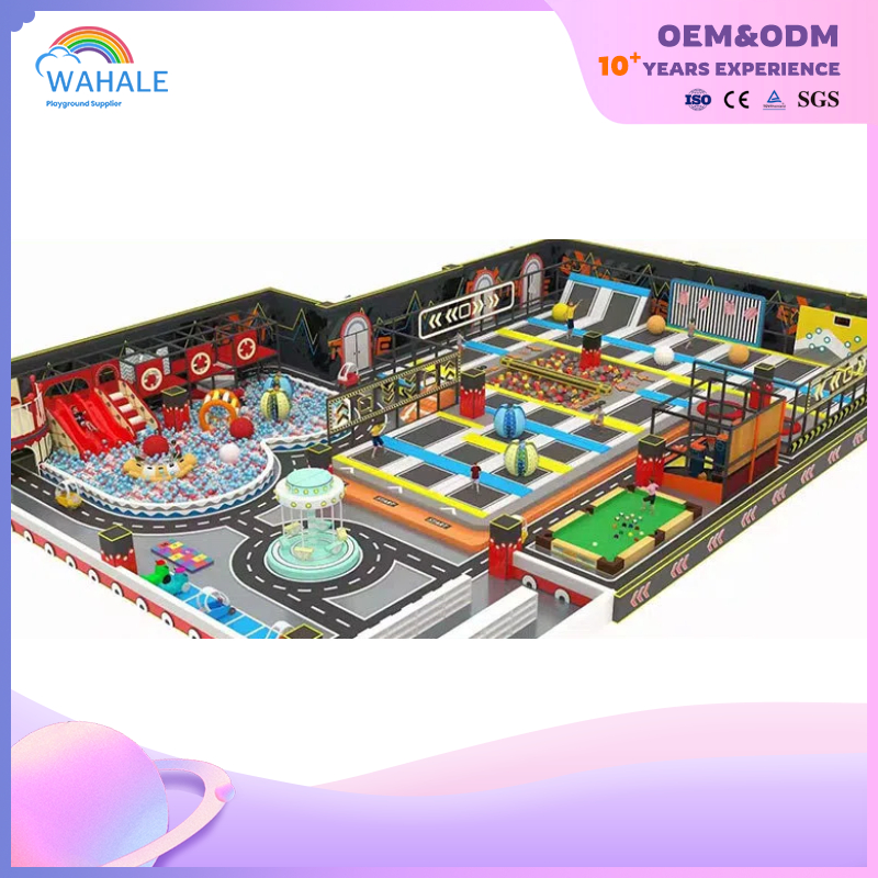 Indoor Color Soft Trampoline Amusement Facilities Customized Children's Maze Crossing Playground Equipment Dealer