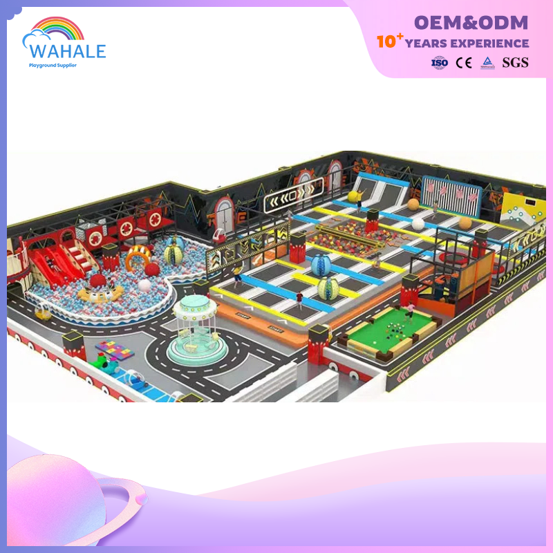 Indoor Color Soft Trampoline Amusement Facilities Customized Children's Maze Crossing Playground Equipment Dealer