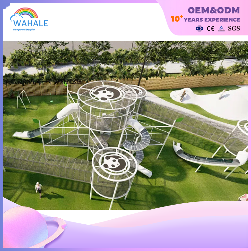 Scenic Spot Outdoor Panda Shape Custom Children's Playground Equipment Wholesale