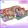 150 Square Meters Indoor Red Castle Custom Playground Children's Color House Modeling Playground Equipment