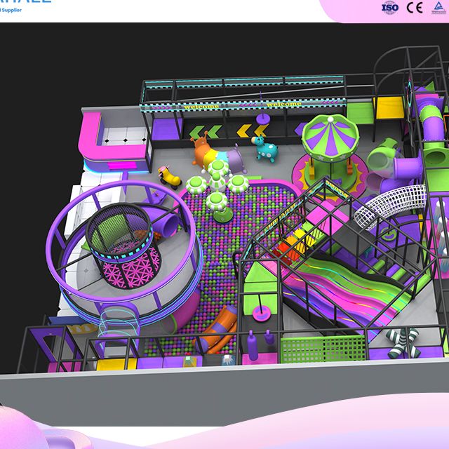 Futuristic 3-Story Mega Play Structure - Commercial Indoor Playground Equipment Supplier