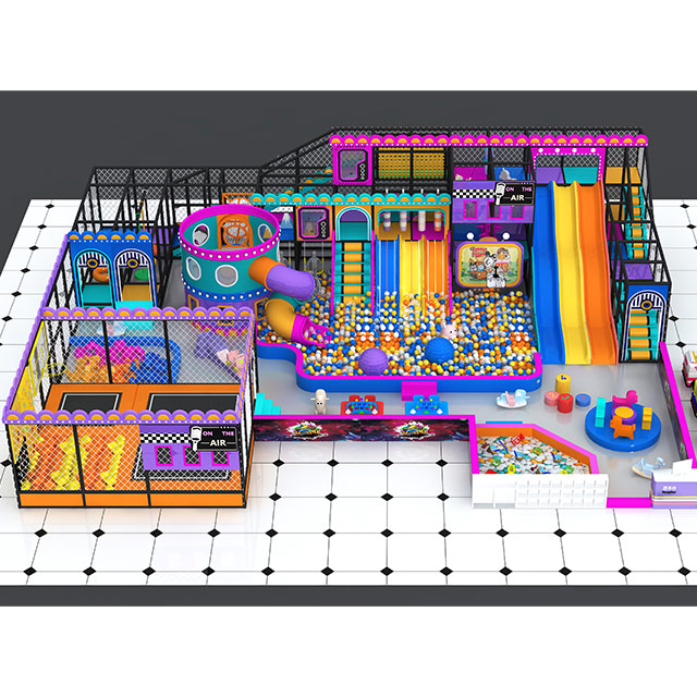 Vibrant Tech-Themed Playground - Commercial Indoor Play Center Manufacturer
