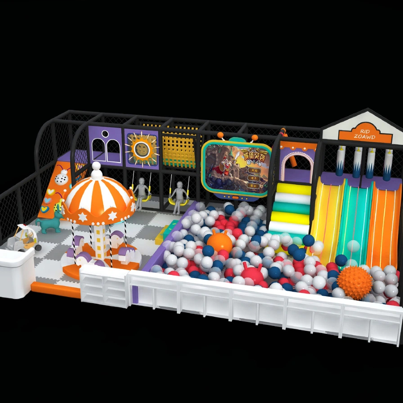 Cartoon big light slide ocean ball pool