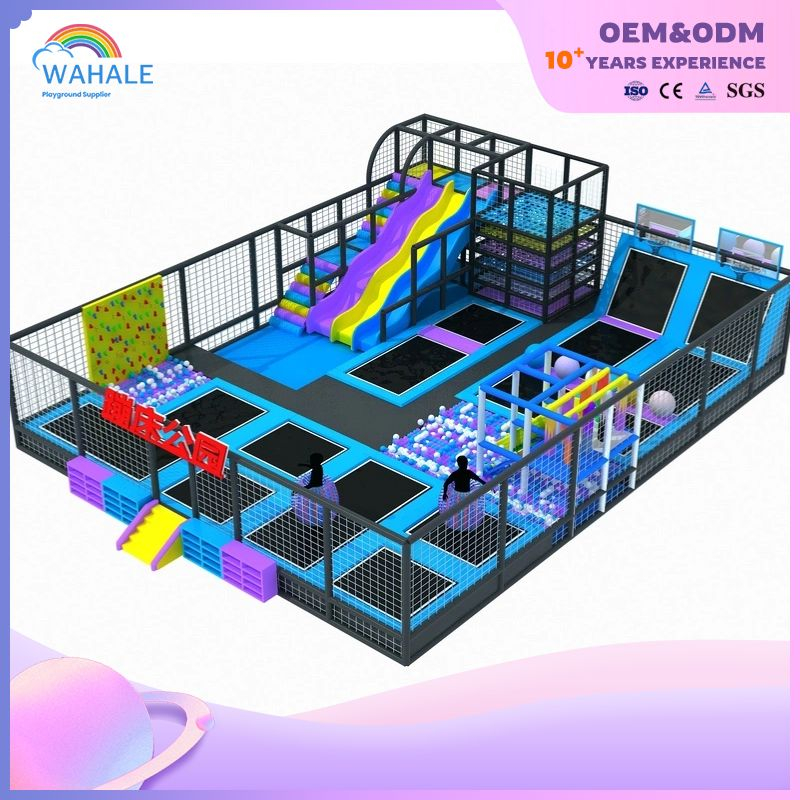 Children's Indoor Adventure Games City Amusement Park Trampoline Jump Park Amusement Equipment Wholesale