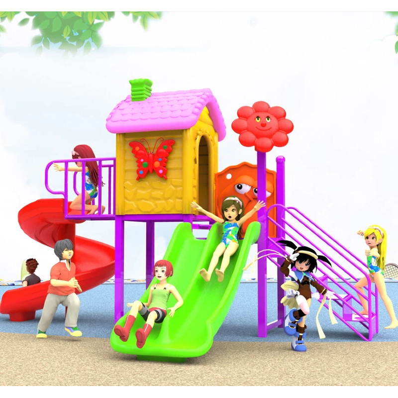 red spiral slide