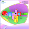 Outdoor Children's Blue Penguin Slide Park Children's Indoor And Outdoor Customized Playground Equipment Wholesale