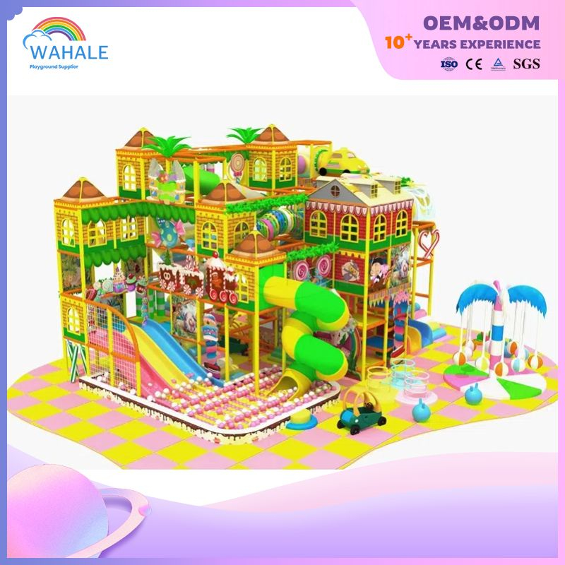 Macaron Color Children Jungle Theme Customized Children Playground Equipment Supplier