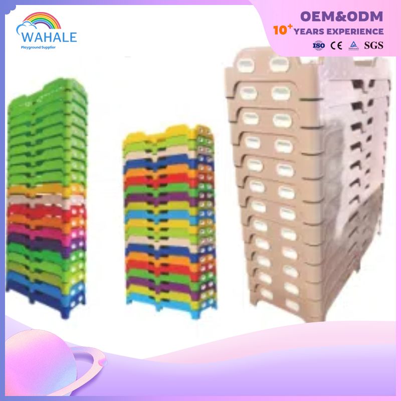 Kindergarten Plastic Children's Lunch Bed Can Be Laminated Injection Molding Disassembly Bed Equipment Wholesale