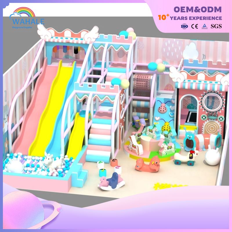 Children's Park Custom Indoor Big Slide Game Castle Bounce Park Inflatable Obstacle Race Manufacturer