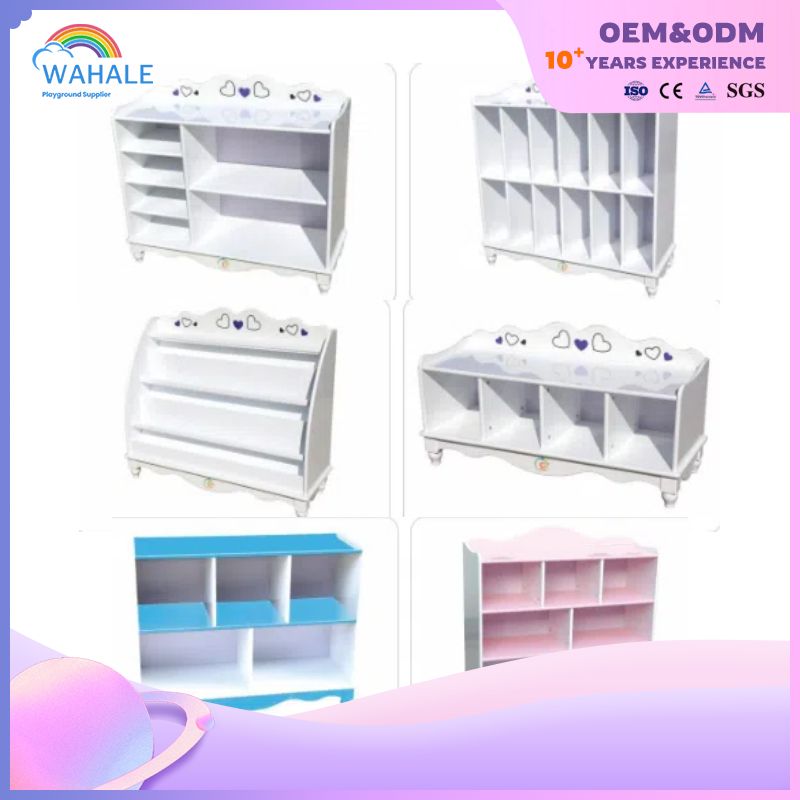 European Indoor White Series Custom Children Storage Cabinet Equipment Wholesale