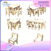 Indoor Children's Oak Square Table And Chair Combination Toy Cabinet Equipment Wholesale