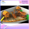 Children's Outdoor Play Equipment Customized Wooden Combined Slide Playground Equipment Customized