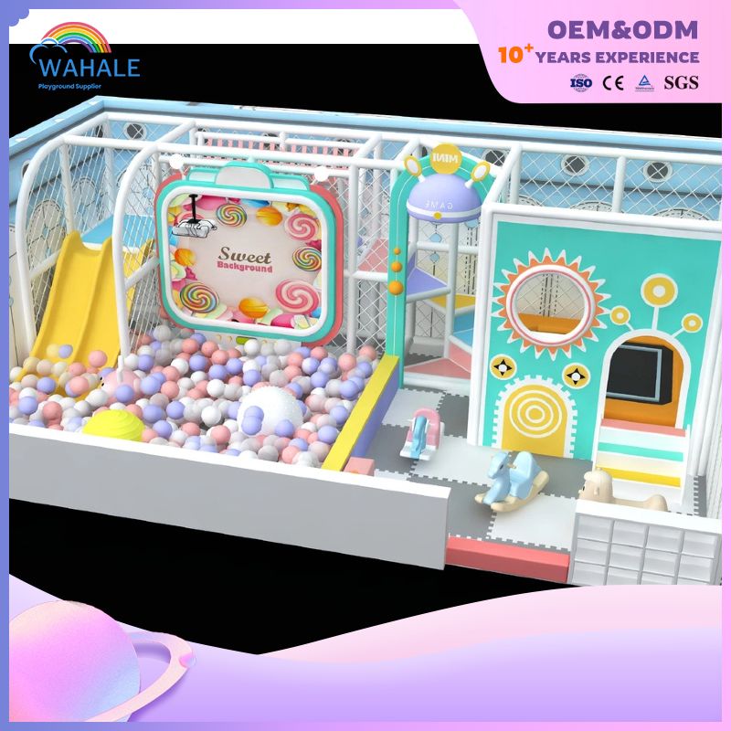 Macaron Theme Children's Play Area Soft Play Children Indoor Playground Equipment Wholesale