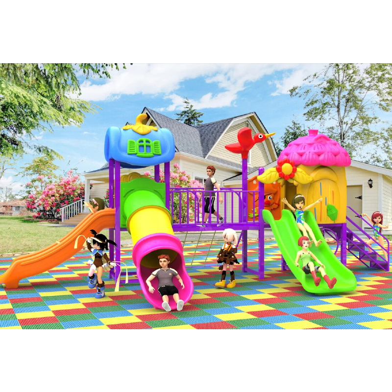  green spiral slide