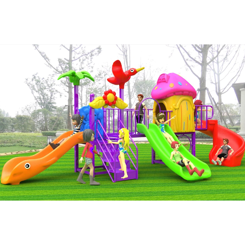 red spiral slide