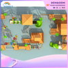 Children's Outdoor Wooden Climbing Online Game Park Customized Children's Outdoor Slide Playground Equipment