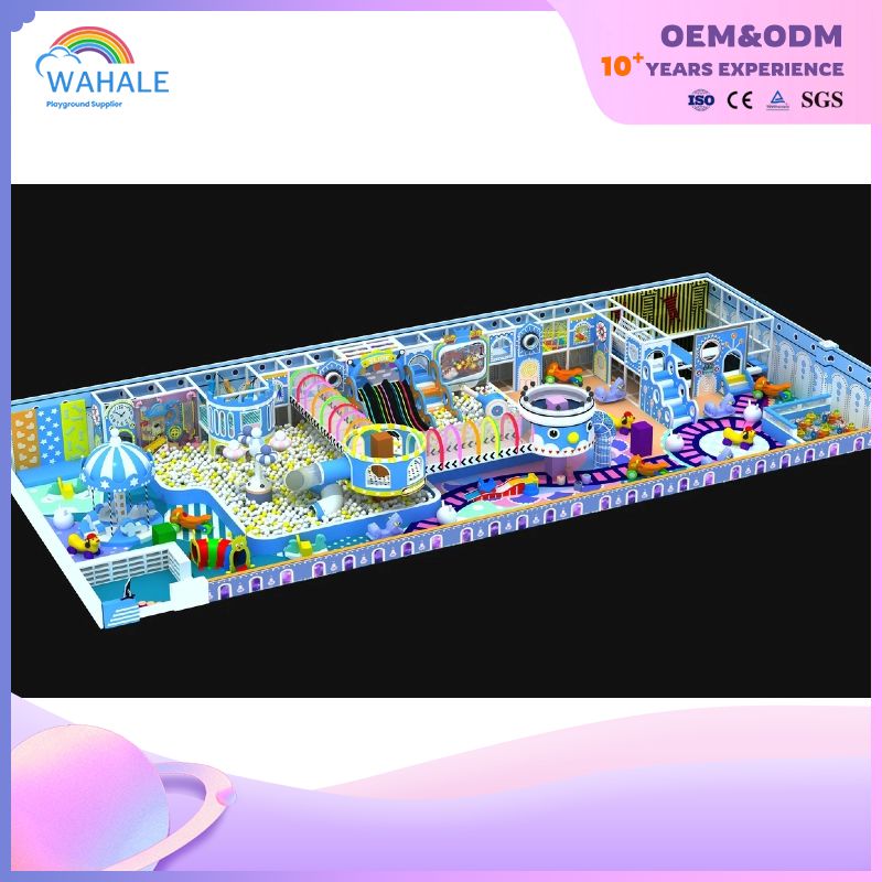 Mall Indoor Blue Theme Customized Children's Playground Indoor Fantasy Amusement Park Equipment