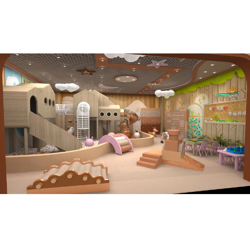 Wooden slide house