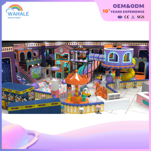 Macaron Theme Children Dynamic Play Area Commercial Indoor Playground Equipment Soft Pack Toys