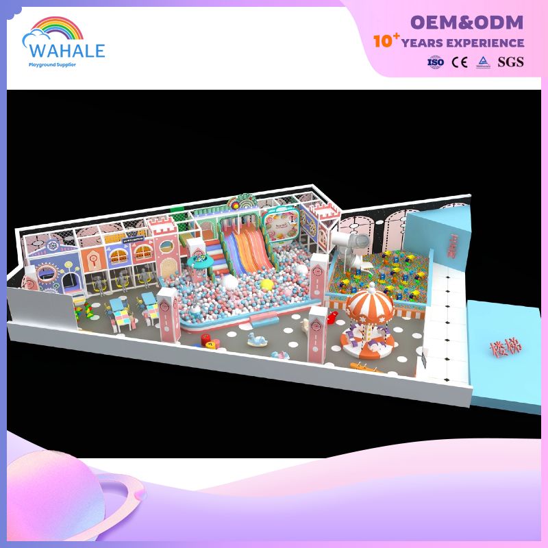 Manufacturer Indoor Playground Equipment City Theme Naughty Castle Plastic Indoor Playground