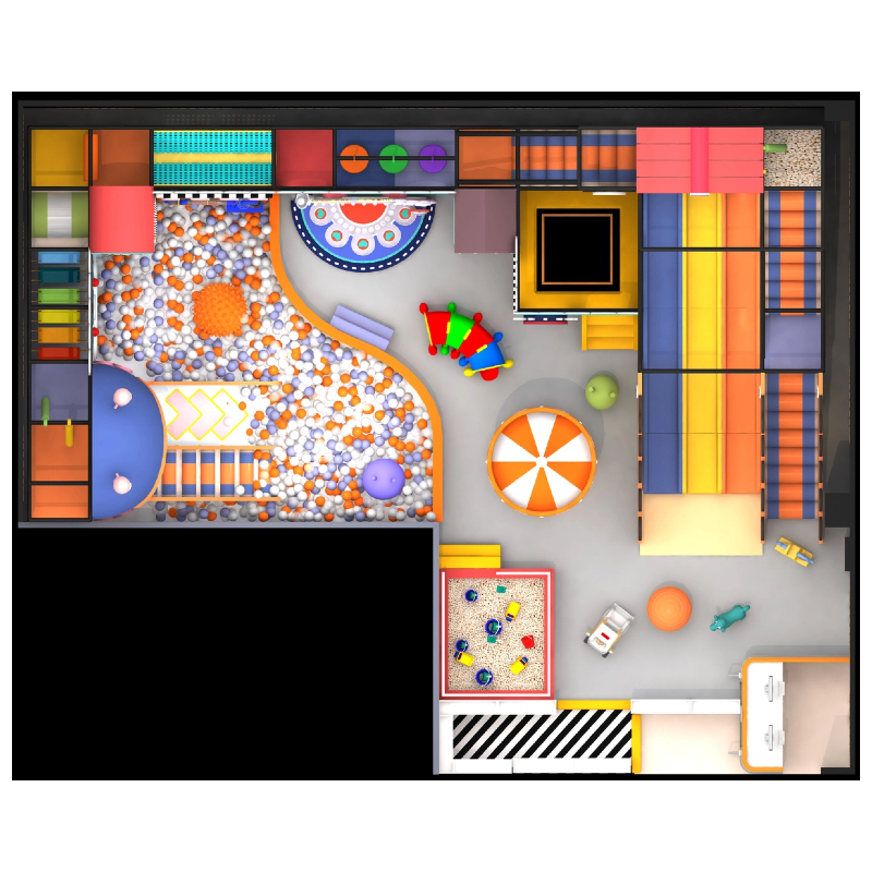 Children's drill hole climbing play