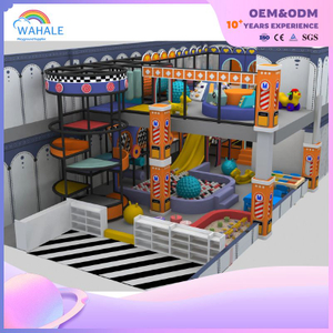New Multi-storey Macaron-style Indoor Children's Playground Structure Wholesale with Soft Play Area