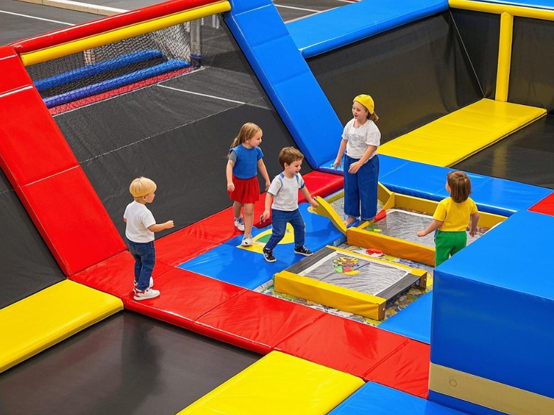 Children's trampoline park equipment design1