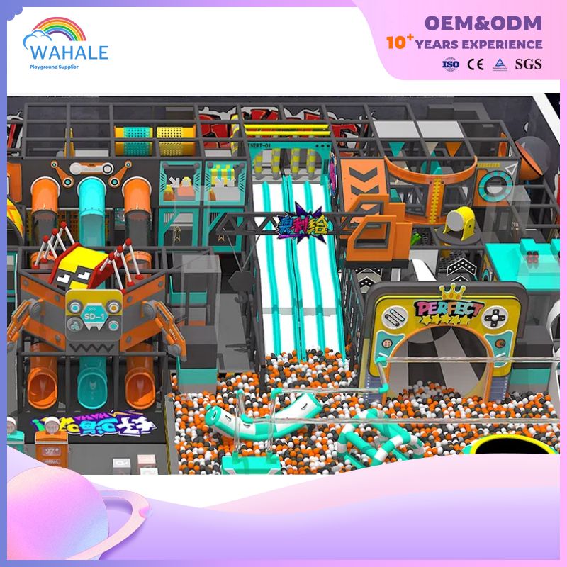 Space Theme Customized Children's Physical Training Playground Indoor Robot Modeling Soft Decoration Park