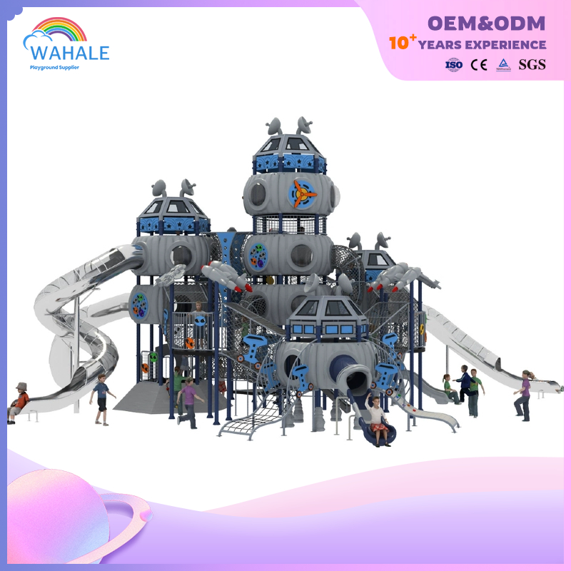 Aircraft Modeling Custom Outdoor Children's Slide Playground Equipment Supplier