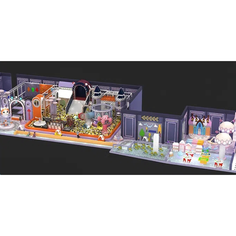 White and purple crown cake modeling tower