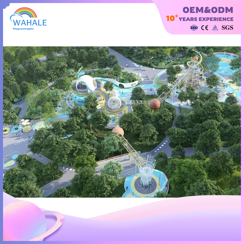 Scenic Spot Outdoor Interstellar Theme Customized Children's Climbing Through The Playground Equipment