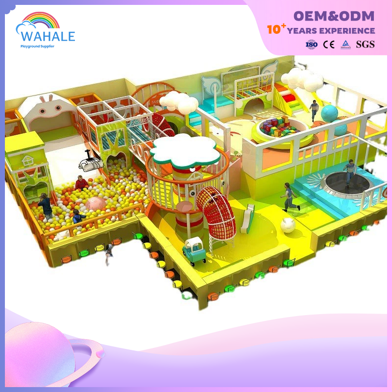 Sales Center Indoor Yellow Space Theme Custom Soft Decoration Children's Playground Equipment Dealer