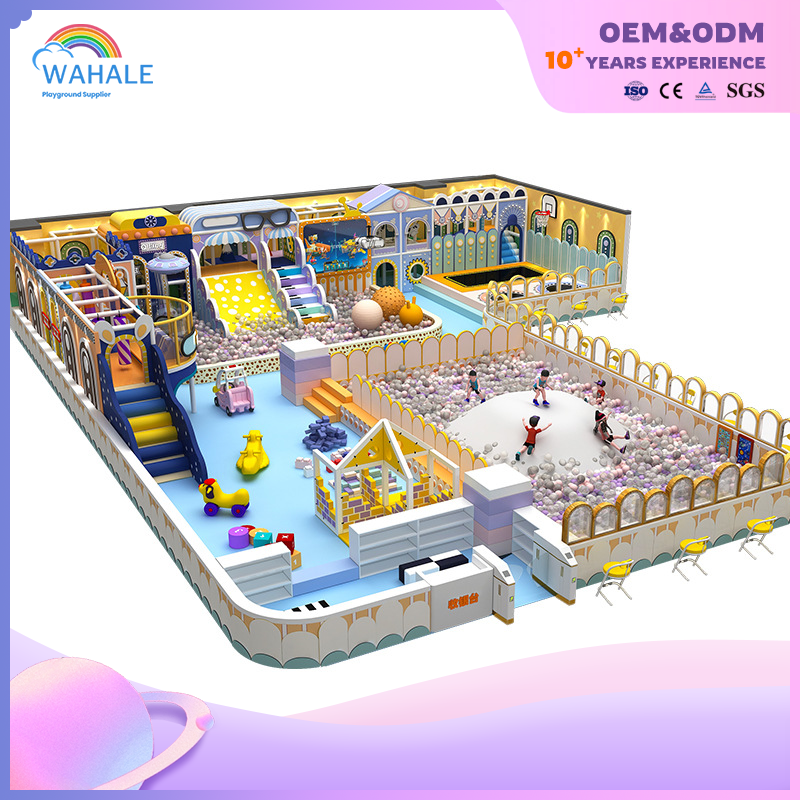 Shopping Mall Interior Color Castle Shape Park Customized Children's Soft Installation Through The Playground Facilities