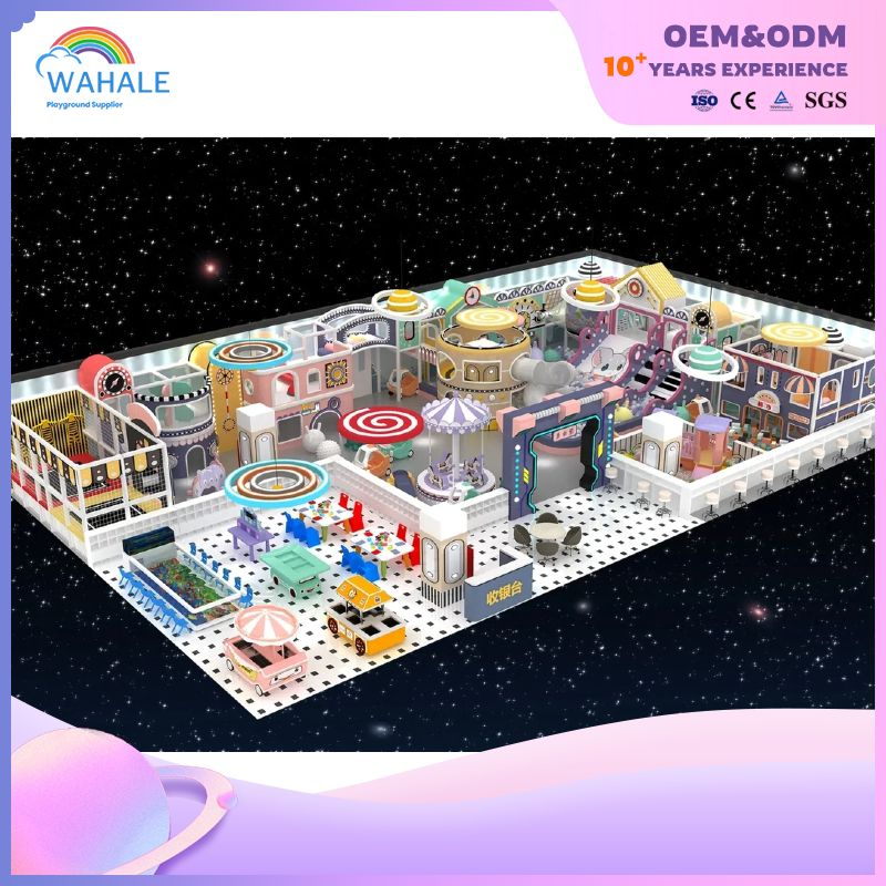Customized Kindergarten Candy Cartoon Children's Playground Indoor Soft Purple Children's Amusement Park