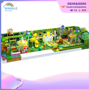 Kindergarten Indoor Forest Theme Customized Green Soft Installation Playground Equipment
