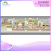 Early Education Center Outdoor Pink Green Theme Custom Castle Shape Playground Equipment Supplier