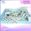 Ice And Snow World Theme Customized Children's Indoor Playground Blue And White Indoor Soft Decoration Park