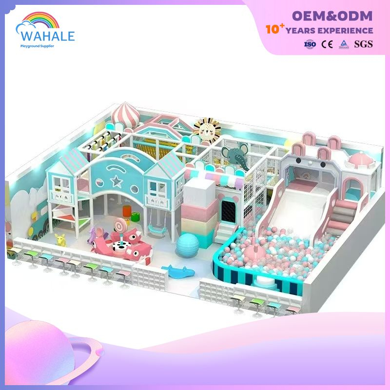 Kindergarten Indoor Blue Pink Dream Children Indoor Soft Decoration Playground Customized Equipment