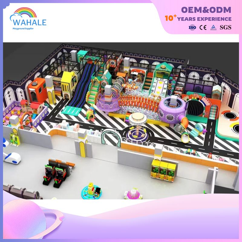Cartoon Theme Customized Children's Soft Outfit Playground Macaron Color Indoor Sports Park Distributor