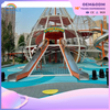 Community Outdoor Wave Island Theme Customized Children's Climbing Playground Equipment Builder