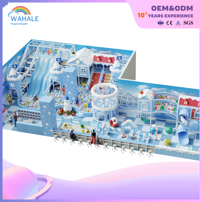 Coffee Shop Indoor Snow Castle Theme Customized Children Soft Decoration Playground Equipment Wholesale