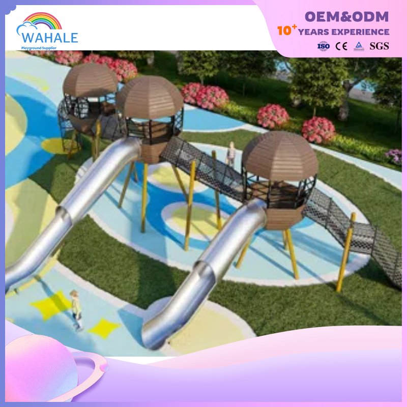 Sales Center Indoor Wood Acorn Shape Custom Children's Playground Equipment Wholesale