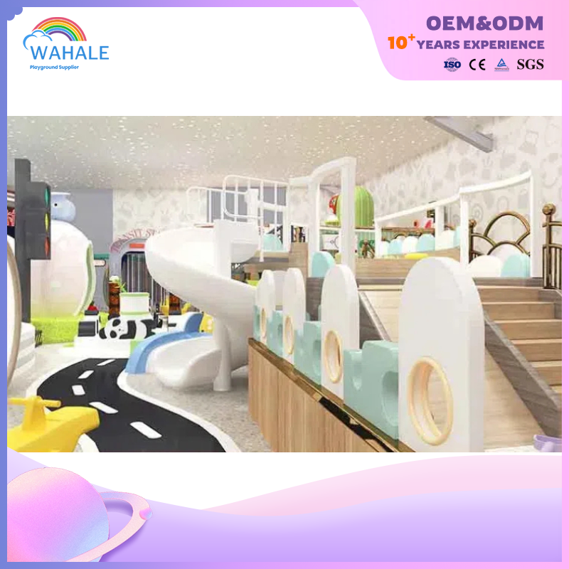 Shopping Mall Indoor Green Sun Plant Theme Customized Children's Soft Installation Playground Equipment