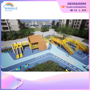 Community Outdoor Yellow Custom Children's Sports Playground Equipment Wholesale
