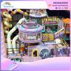 Mall Indoor Purple Video Game Theme Customized Children's Soft Sports Playground Equipment Dealer
