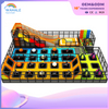 Sales Center Indoor Color Trampoline Soft Installation Crossing Playground Equipment Dealer