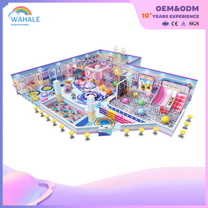 Mall Interior Purple Soft Decoration Robot Theme Customized Children's Playground Equipment Dealer
