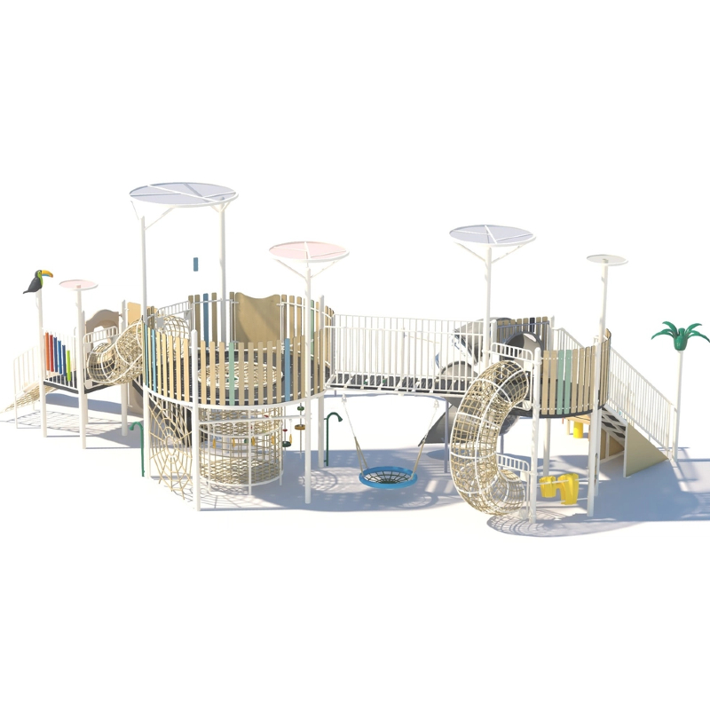 Wooden children's modeling tower